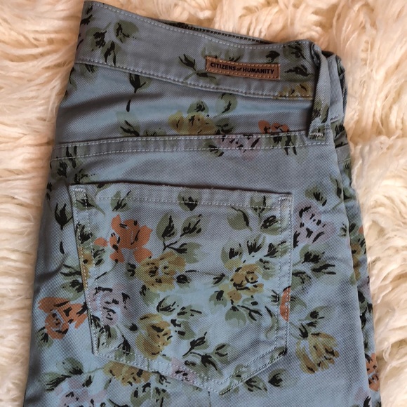 Citizens of Humanity high rise floral jeans - Picture 4 of 8